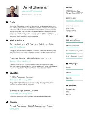 49 Modern Resume Templates That Get You Hired Fancy Resumes Builder