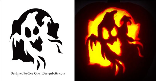 5 Easy Yet Simple Halloween Pumpkin Carving Patterns S For Ghost