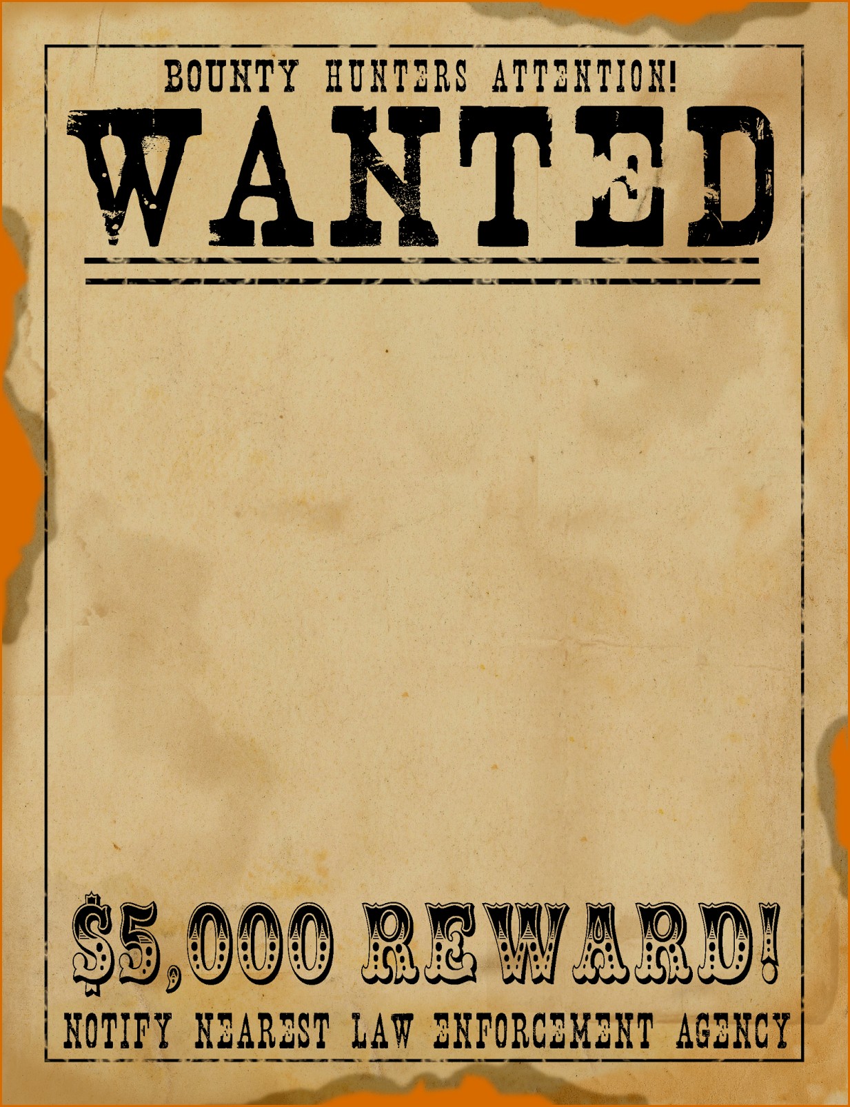 5 Wanted Poster Templates Ideas Collection Free