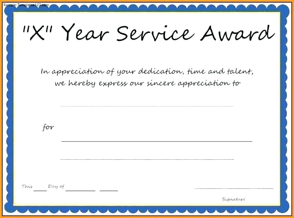 5 Years Of Service Certificate Template Free Roof