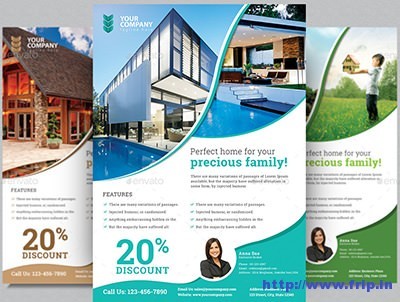 50 Best Real Estate Flyer Print Templates 2017 Frip In Brochure Psd