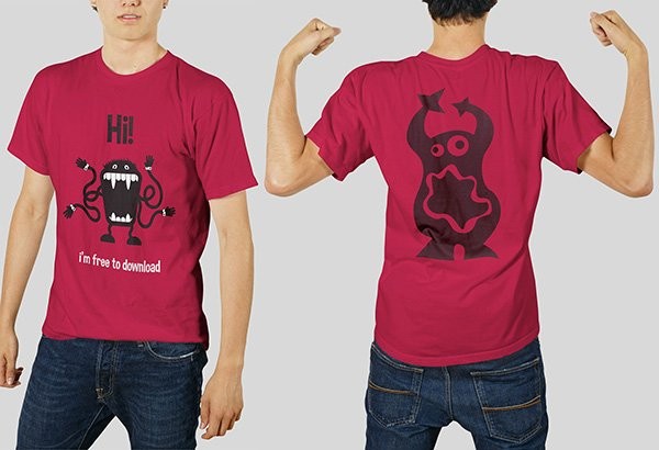 51 Awesome Free T Shirt Mock Ups PSD Mockup Front And Back Download