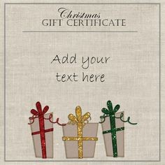 52 Best Christmas Gift Certificates Images On Pinterest Free Printable
