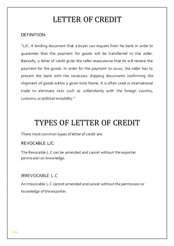 609 Letter Template Free Luxury Section Credit