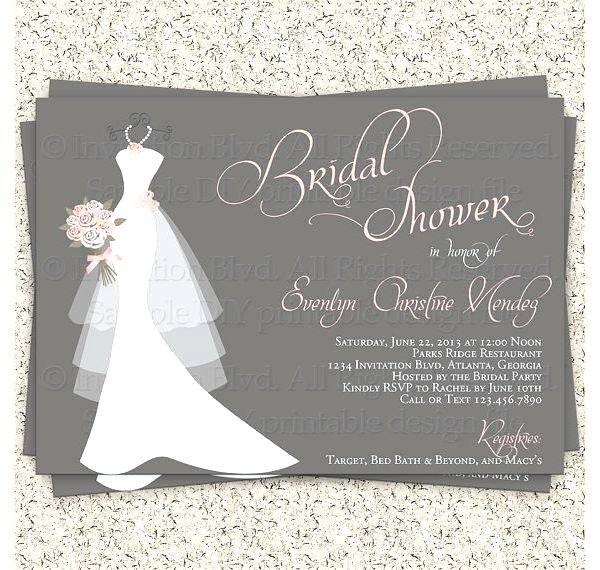 65 Word Invitation Template Bridal Shower Free S