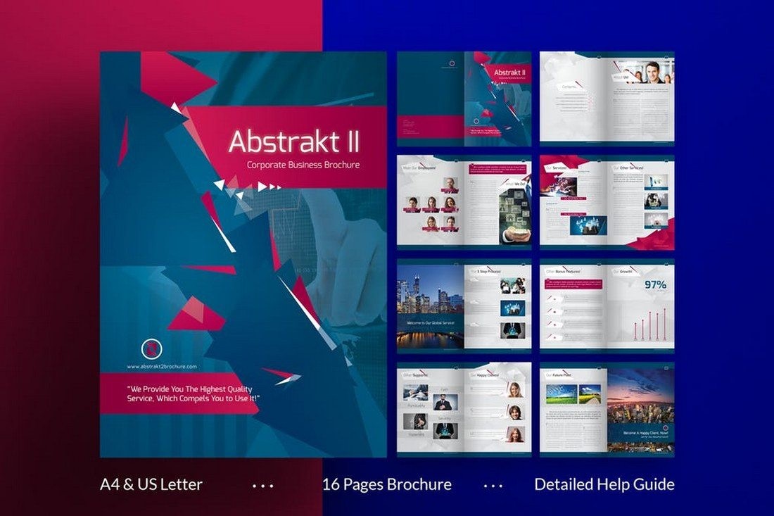 70 Modern Corporate Brochure Templates Design Shack Multi Page Template