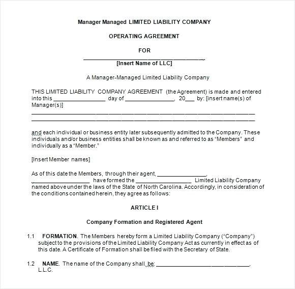 70 Top Florida Llc Operating Agreement Template Collections Single