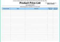 72 Pricing Table Template Word All Templates How To Make Price List