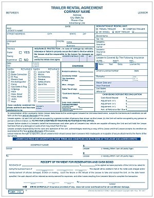 730 Trailer Rental Agreement Lease Template