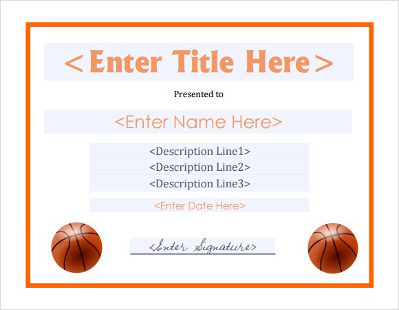8 Basketball Certificate Templates Download Free Documents In PDF Downloads