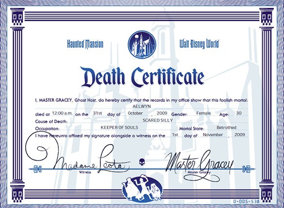 8 Death Certificate Templates PSD AI Illustrator Word Free Template