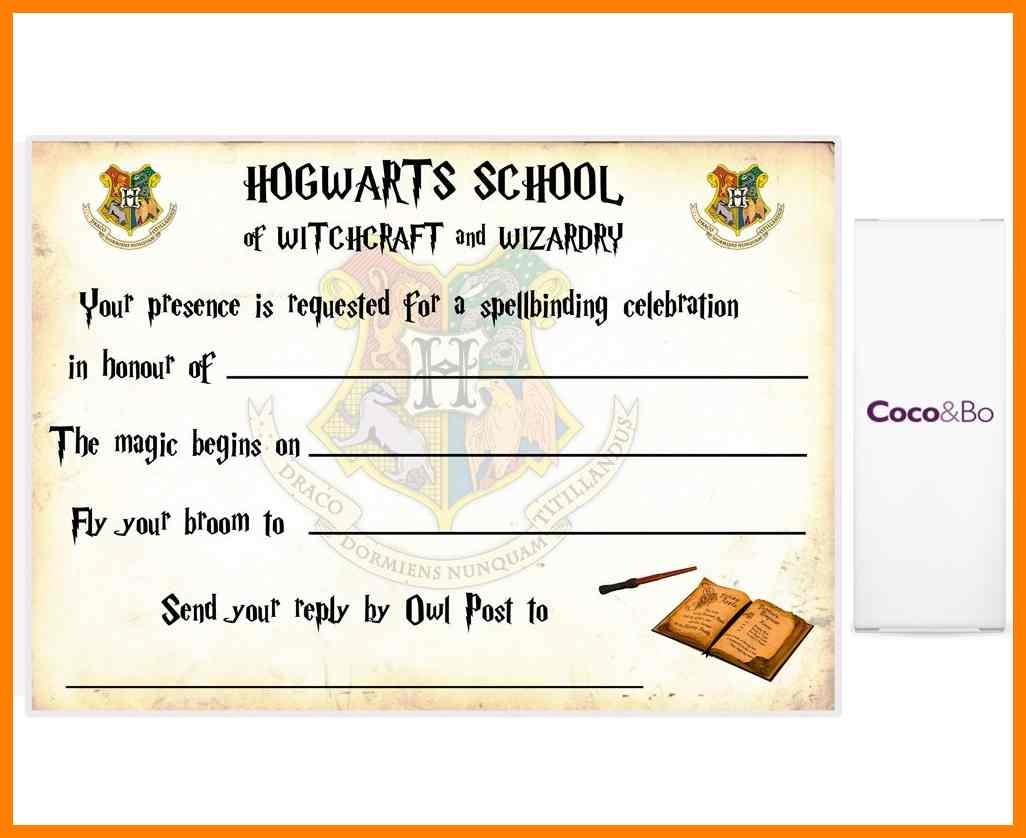 8 Harry Potter Party Invitation Template Free Management On Call