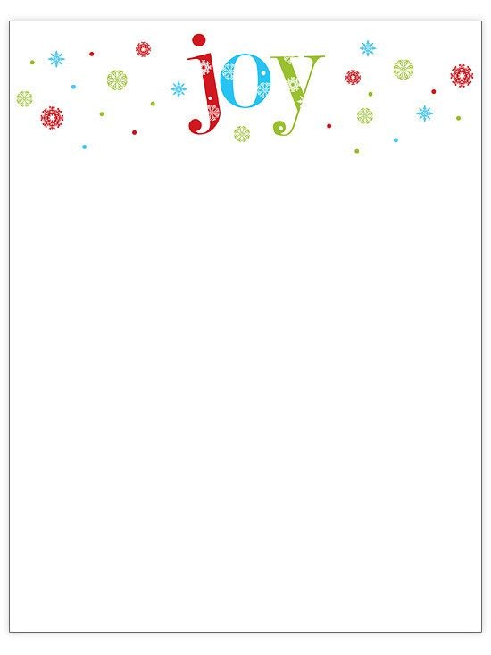 8 Sets Of Free Christmas Stationery And Letterheads Downloadable Letterhead