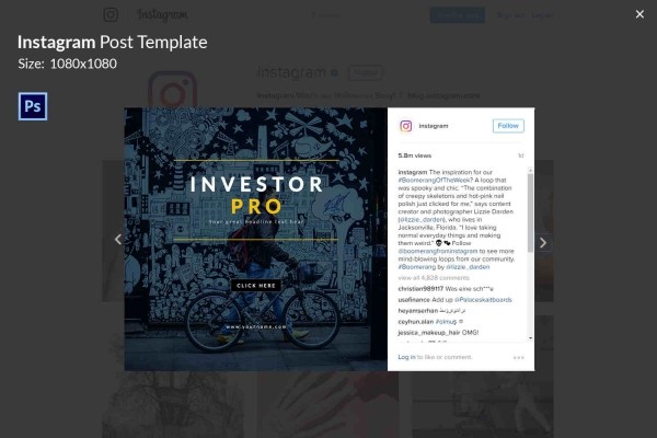 9 Free Instagram Post Templates Business Fashion Lifestyle Template