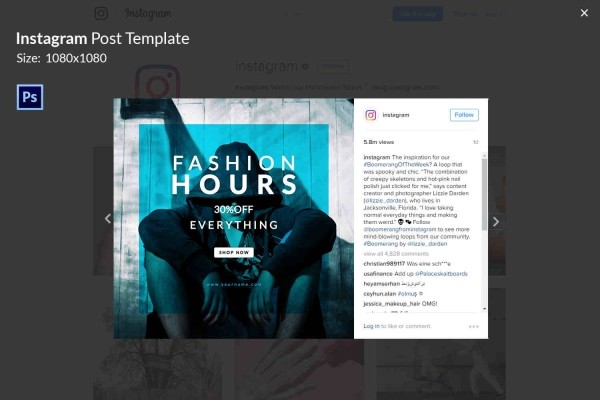 9 Free Instagram Post Templates Business Fashion Lifestyle Template