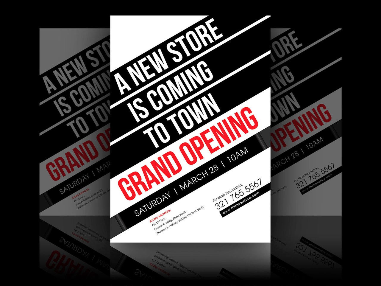 9 Grand Opening Flyer Designs Examples PSD AI Vector EPS Psd