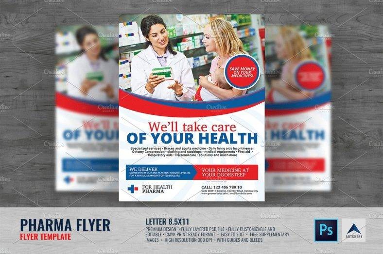 9 Pharmacy Flyer Designs S PSD AI Free Premium Brochure