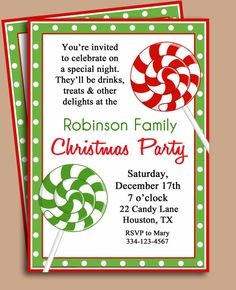 94 Best Christmas Party Invitations Images On Pinterest In 2018 Holiday Invitation