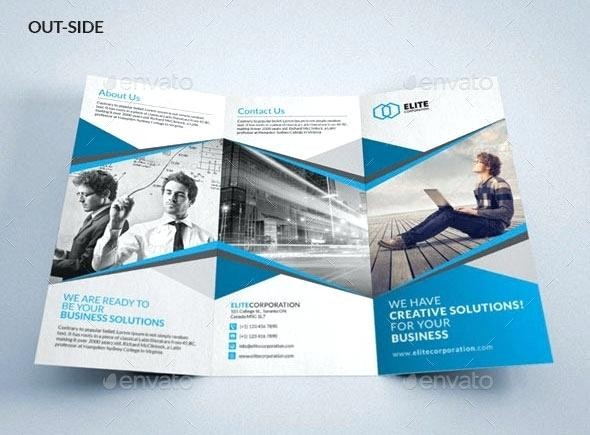 A4 Tri Fold Brochure Template Psd Proppers Info