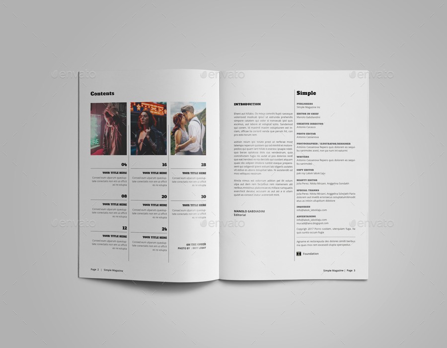 A5 Simple Magazine Template By Alhaytar GraphicRiver