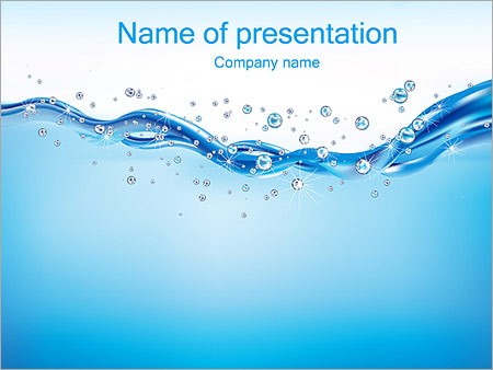 Abstract Water PowerPoint Template Backgrounds Google Slides ID Ppt