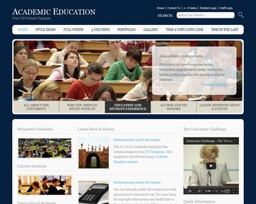 Academic Education Website Template Free Templates OS Html