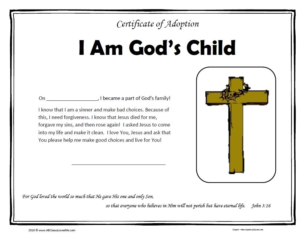Accepted Jesus Certificates Templates Bubs Is Coming Upon The 1 Salvation Certificate