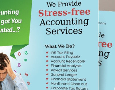 Accounting And Bookkeeping Services Flyers On Behance Free Flyer