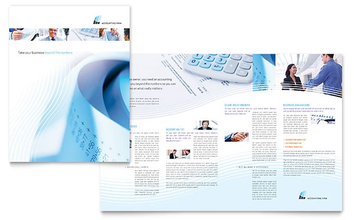 Accounting Firm Brochure Template Design Flyer Templates