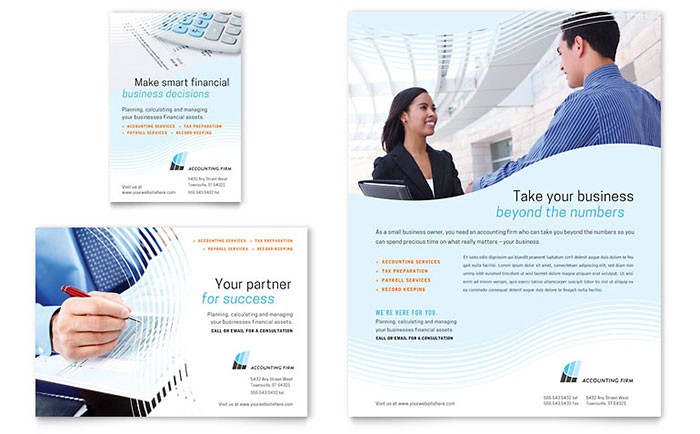 Accounting Firm Flyer Ad Template Design Free Services