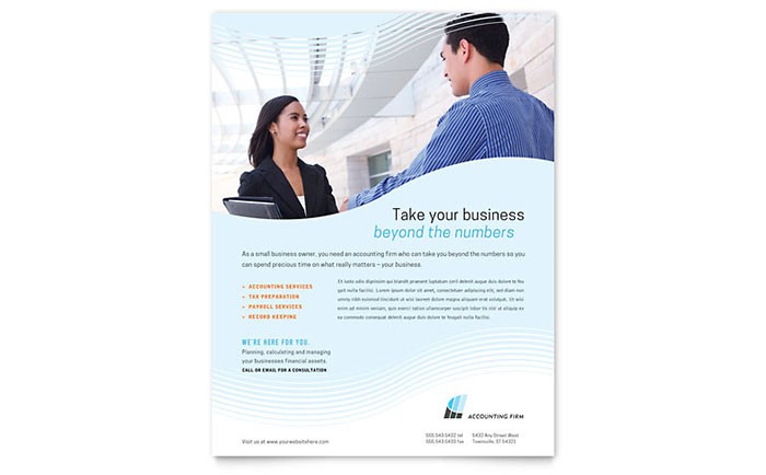 Accounting Firm Flyer Template Design Templates