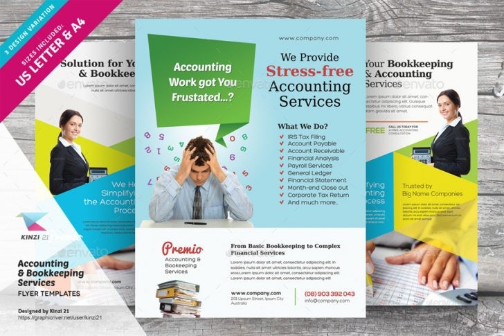 Accounting Flyer Templates Stackerx Bookkeeping Brochure