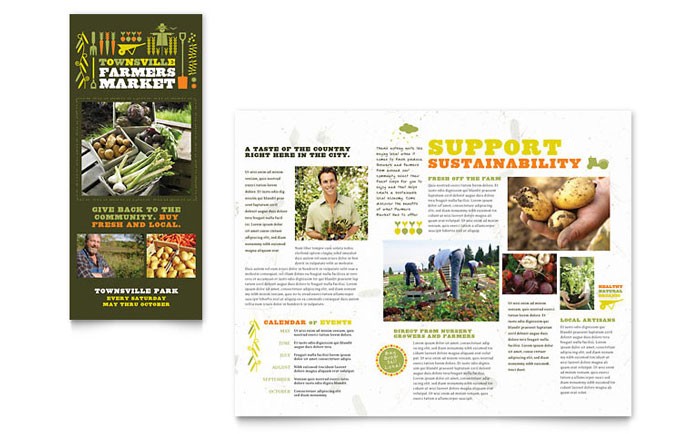 Agriculture Farming Templates Brochures Flyers Brochure