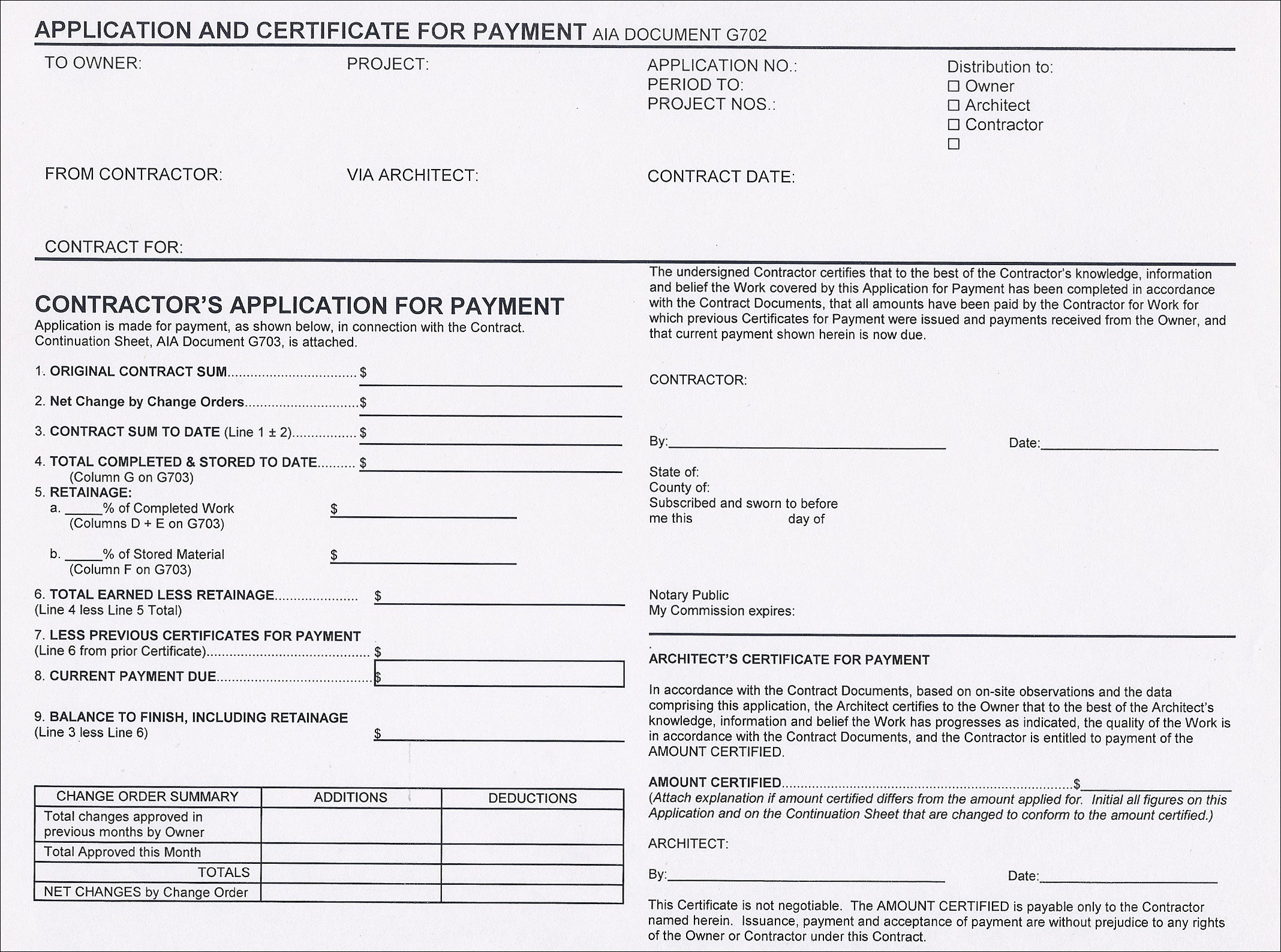 Aia Form G703 Excel For Your Construction Payment Certificate