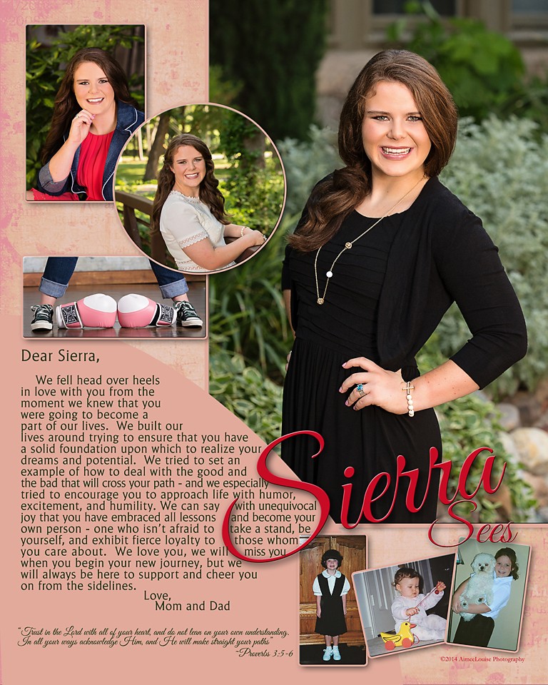 AimeeLouise Photography Class Of 2015 Senior Tribute Pages