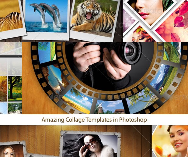 Amazing Collage Templates In Photoshop Entheos Psd