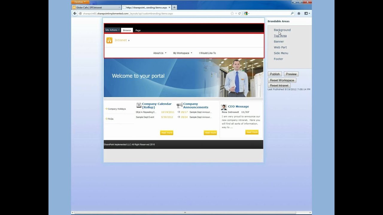 Amazing SharePoint Intranet In Minutes YouTube Free Sharepoint Templates