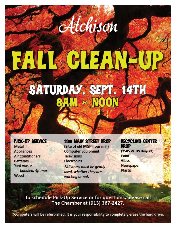 Atchison Chamber Of Commerce Fall Clean Up