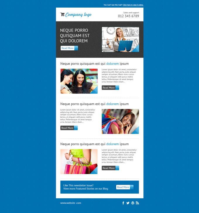 Attorney Newsletter Templates For Mail Chimp Design Responsive Free Mailchimp
