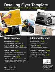 Auto Detailing Flyer And Template Car Pinterest Cars