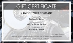 Auto Repair And Maintenance Gift Certificate S Easy To Use Automotive