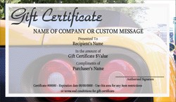 Automotive Gift Certificate S Easy To Use Certificates