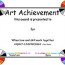Award Certificate Templates Art Template Free