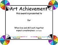 Award Certificate Templates Art Template