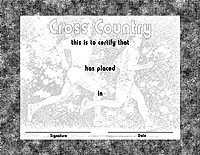 Award Certificate Templates Cross Country Certificates
