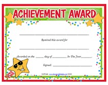 Award Certificates For Children Ukran Agdiffusion Com Certificate Of Achievement Kids