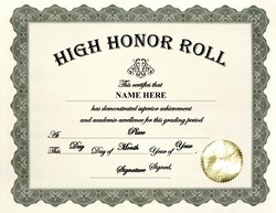 Awards Free Templates Clip Art Wording Geographics Honor Roll Certificate Template