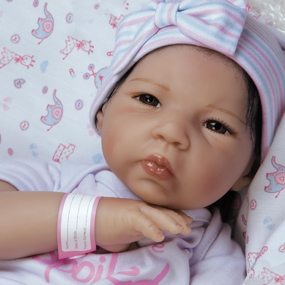 Baby Bundles Spoiled Asian Newborn Doll 19 Silicone Vinyl Birth