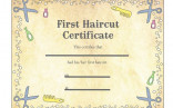 Baby S First Haircut Certificate Keepsake Laminated Free Template