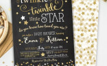 Baby Shower Invitations Marvelous Twinkle Little Star Invitation Template Free